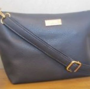BCBG Paris Blue Leather Crossbody Bag